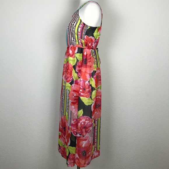 Christophe Sauvat Intermix Dress Floral Apache S - Picture 2 of 10